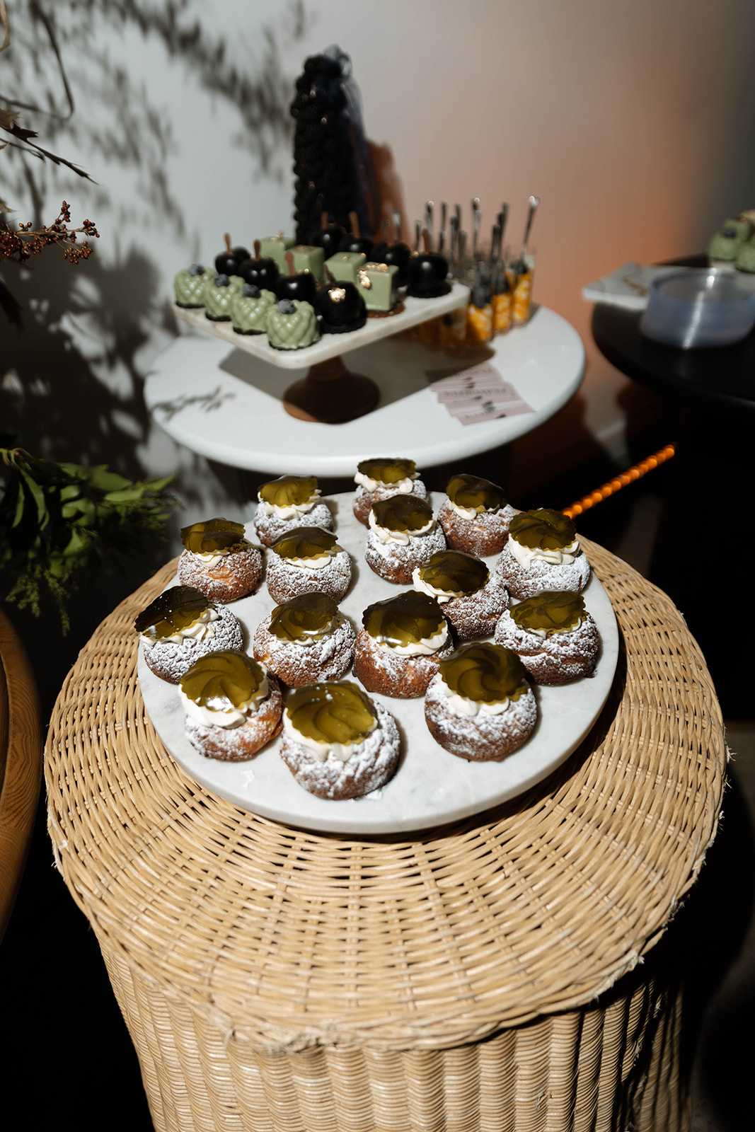Custom dessert table setup La Jolla wedding