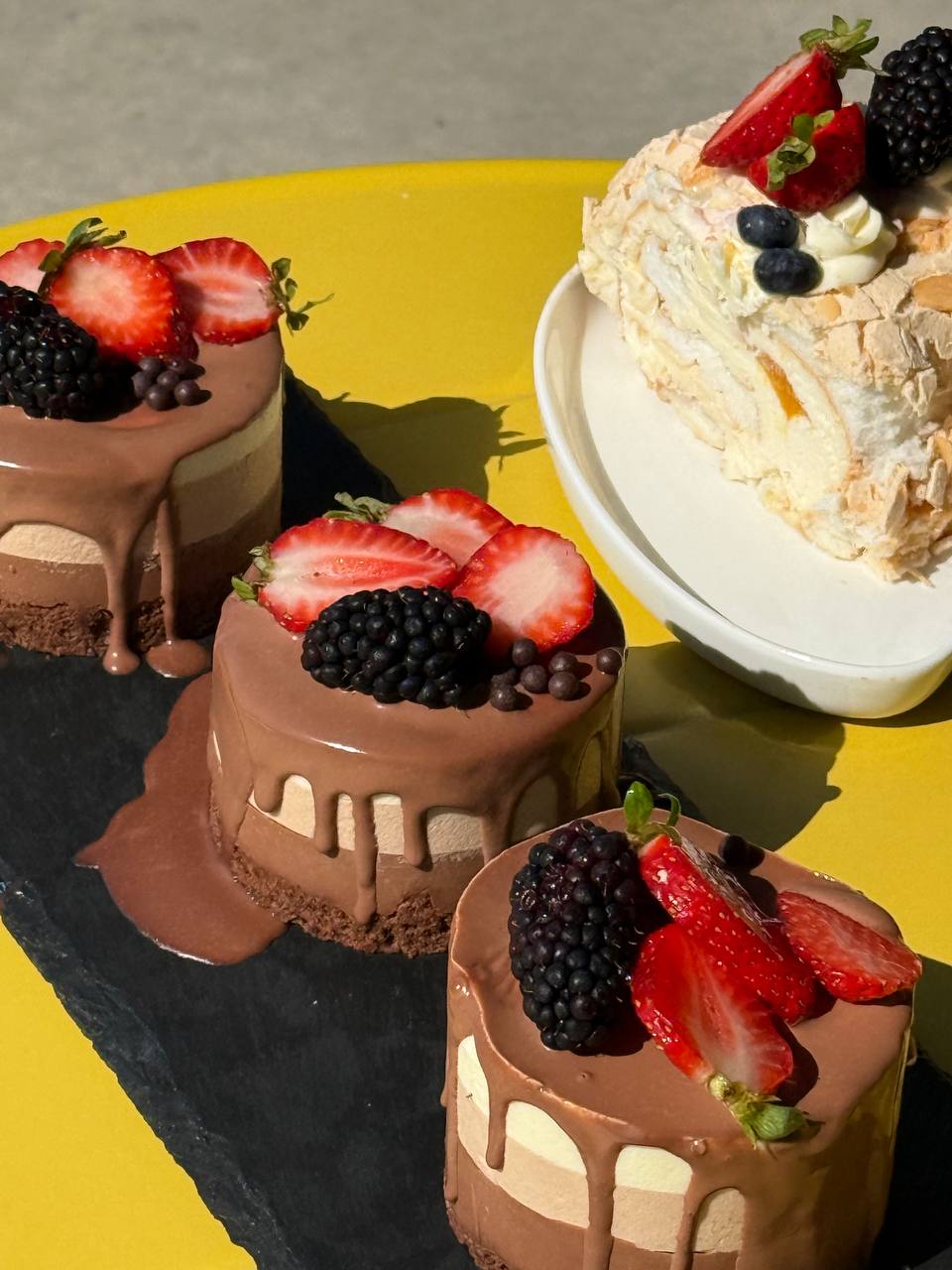 Holiday Box of our Signature Three Chocolate Cakes (6 pcs)