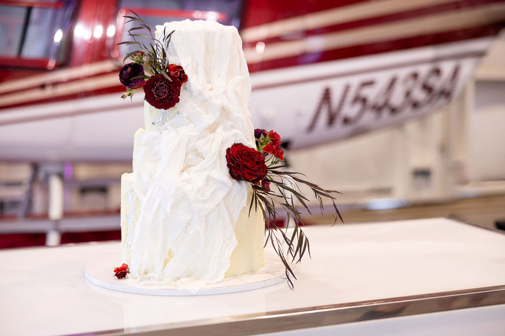 Custom multi-tier wedding cake San Diego